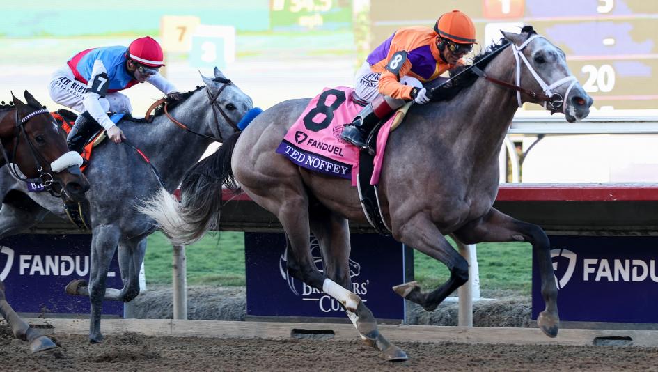 Ted Noffey, Breeders’ Cup Juvenile, Kentucky Derby, Spendthrift Farm, John Velazquez, Todd Pletcher, Into Mischief, speed figure, pedigree, horse racing, Eclipse Award, Beyer, Equibase, ABR