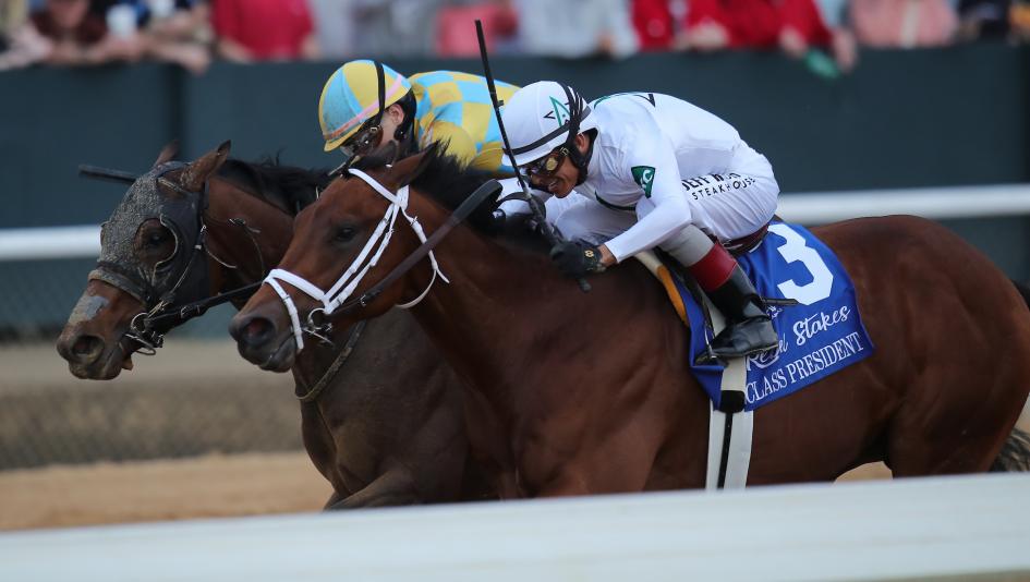 Class President, Silent Tactic, Rebel Stakes, Oaklawn Park, Equibase Leaderboard, Kentucky Derby, Triple Crown, America's Best Racing, horse racing, ABR
