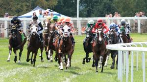 Kentucky Downs, Turf Sprint, Breeders’ Cup, gambling, betting, trifecta, odds, turf, Troubleshooting, Possiblemente, Golden Afternoon, My Boy Prince, John the Beer Man, jockey, horse racing, ABR