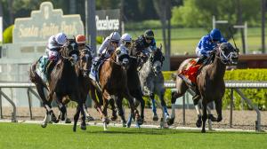 Shoemaker Mile, Santa Anita, glance, El Potente, Formidable Man, King of Gosford, Genius Jimmy, Almendares, Mi Hermano Ramon, Seal Team, Call Me Cory, Twirling Point, jockey, trainer, horse racing, ABR