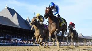 Book’em Danno, gelding, Forego Stakes, Breeders’ Cup, Dirt Mile, Sprint, Saratoga, Paco Lopez, Derek Ryan, sprinter, speed figure, pedigree, Bucchero, Vosburgh, Phoenix, New Jersey-bred, ABR, horse racing