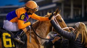 Equibase, earnings, leaderboard, rankings, jockeys, horses, trainers, Irad Ortiz, Flavien Prat, Further Ado, Kentucky Jockey Club, Churchill Downs, Golden Rod, Clark Stakes, Bella Ballerina, Magnitude, horse racing, ABR