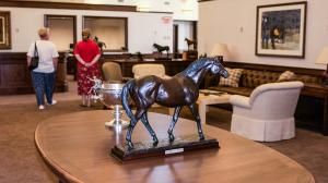 Keeneland Library, Raíces, Latino, Latinos, horse racing, legacies, contributions, exhibit, library, collection, archive, history, Roda Ferraro, open house, Gabi Kuenzli, jockeys, trainers, historians, writers, books, ABR