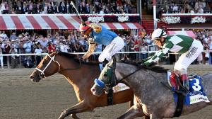 Travers Stakes, Saratoga, Breeders’ Cup, Leading Change, Brad Cox, Manny Franco, Golden Tempo, Jose Ortiz, Cherie DeVaux, Englishman, Allen Jerkens, Iron Man Cal, Pat O’Brien, Del Mar, Russell Wilson, quarterback, NFL, Ciara, Club Reign, ABR