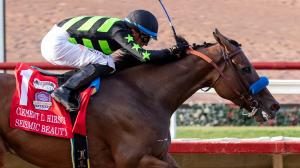 Seismic Beauty, Clement L. Hirsch Stakes, Del Mar, filly, Bob Baffert, trainer, Breeders’ Cup Distaff, pedigree, Uncle Mo, Equibase, Beyer, speed figures, pacesetter, Thorpedo Anna, Kopion, horse racing, ABR