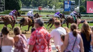 TV, television, streaming, radio, Saratoga, watch, Travers Stakes, Kentucky Downs, Charles Town, Del Mar, Gulfstream Park, Woodbine, FOX, FS1, FS2, FanDuel TV, Byk, HRRN, RTN, horse racing, ABR