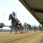 Incredibolt Strikes in Virginia Derby, Bottle of Rouge Rolls in Virginia Oaks